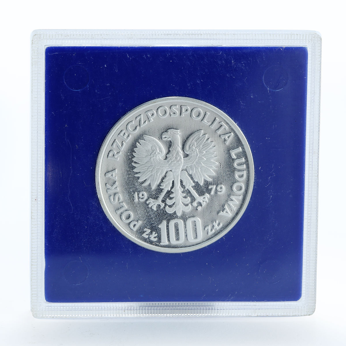 Poland 100 PLN Protection of environment Chamois silver coin 1979