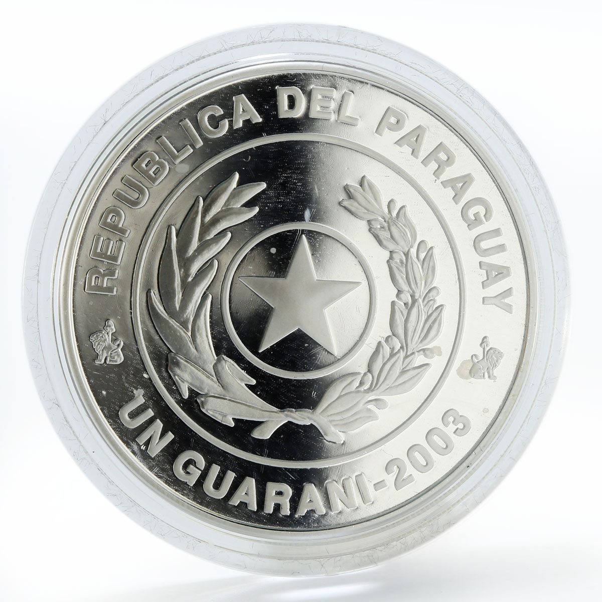 Paraguay 1 guarani Football World Cup Germany silver coin 2003