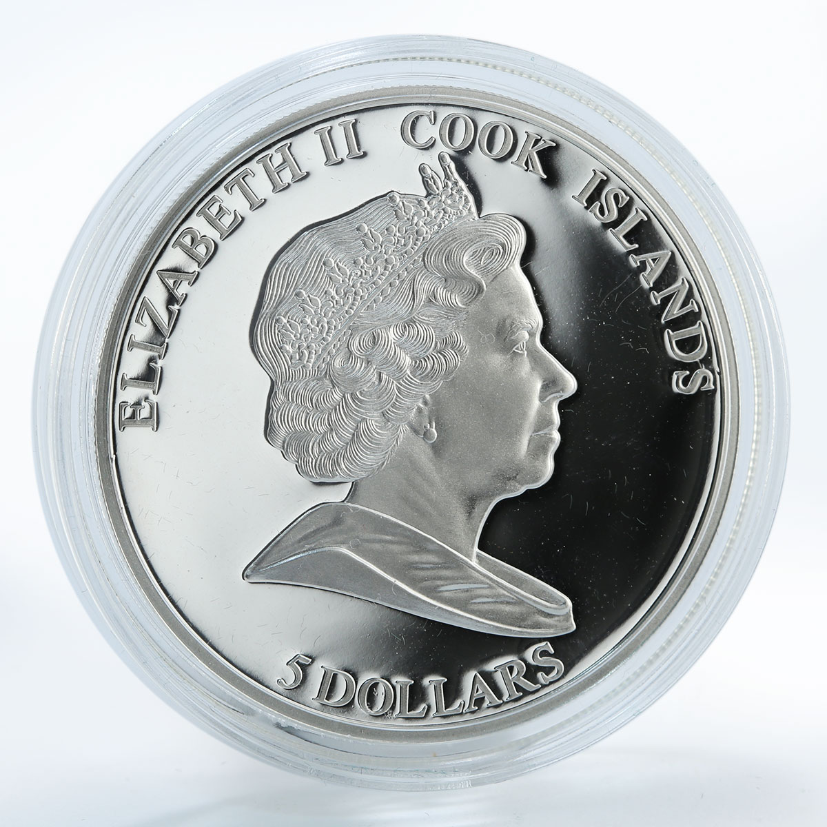 Cook Islands 5 dollars Hollywood Legends Elizabeth Taylor silver coin 2011