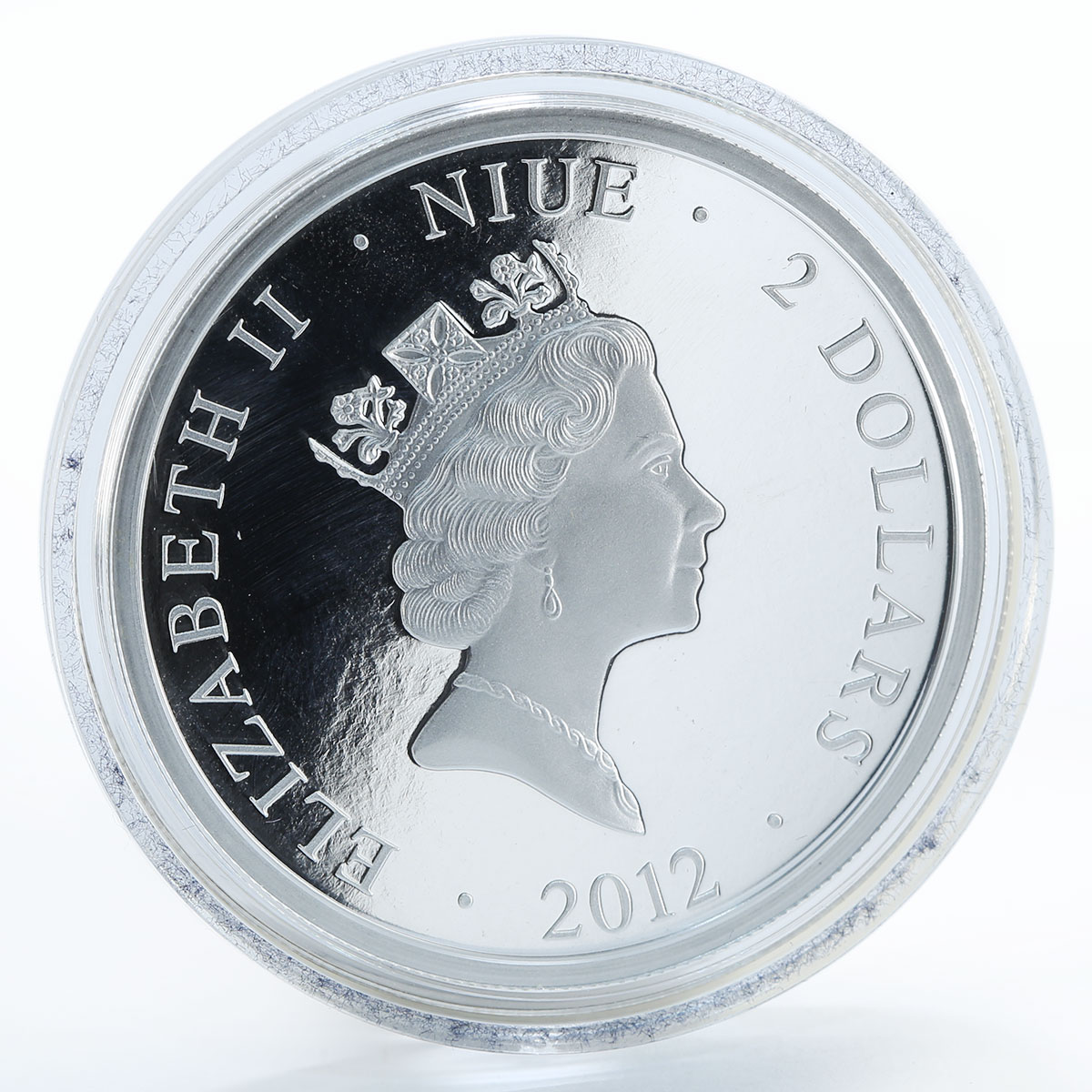 Niue 2 dollars Orthodox Shrines  Last Supper silver colored proof coin 2012