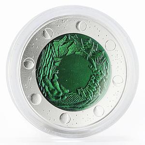 Latvia 1 lats Coin of Time III silver niobium coin 2010