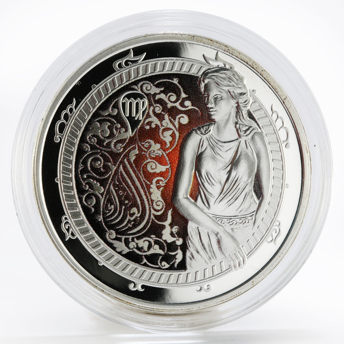 Lebanon 5 livres Zodiac Signs Virgo colored proof silver coin 2013