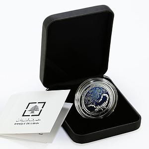 Lebanon 5 livres Zodiac Signs Scorpio colored proof silver coin 2013