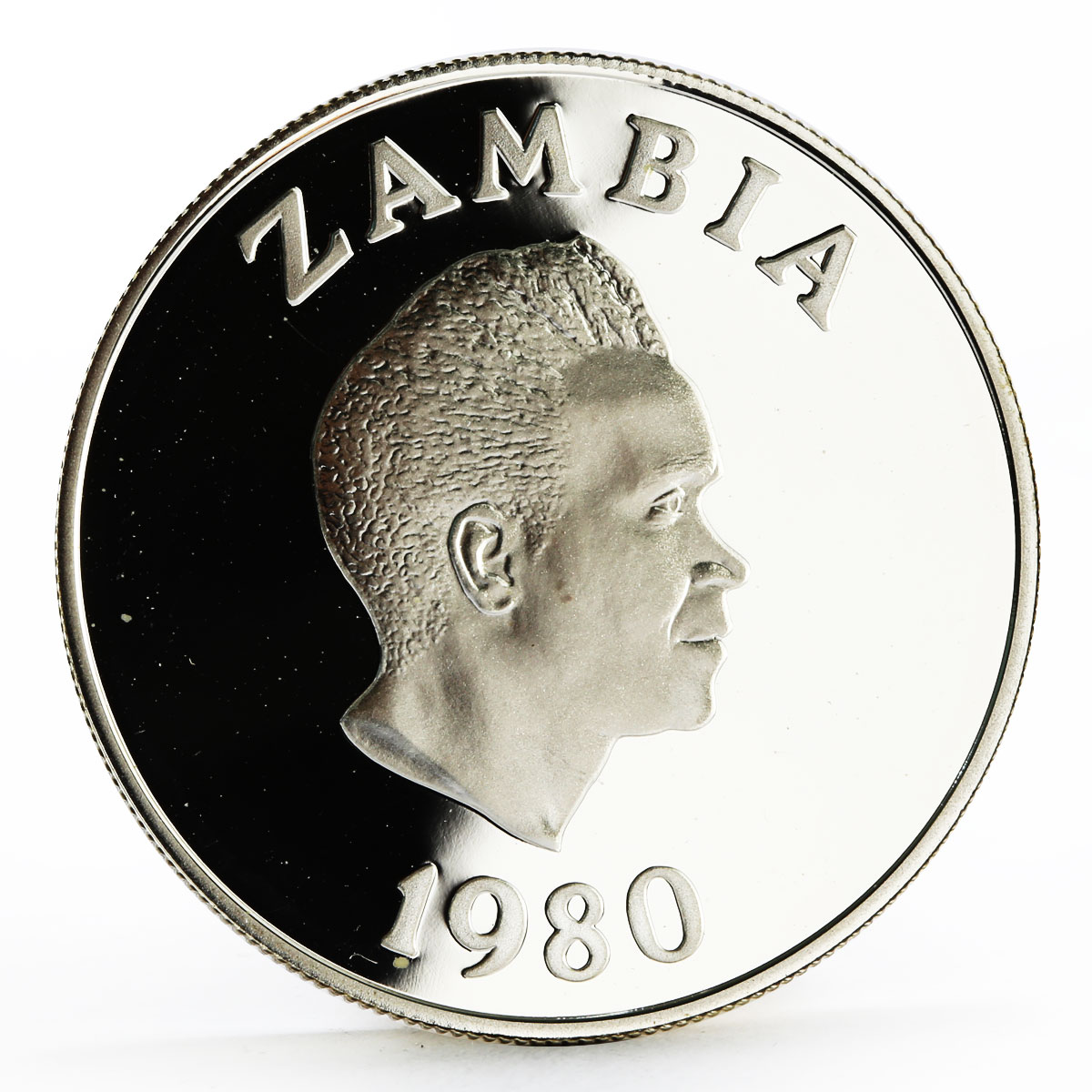 Zambia 10 kwacha International Year of the Child proof silver coin 1980