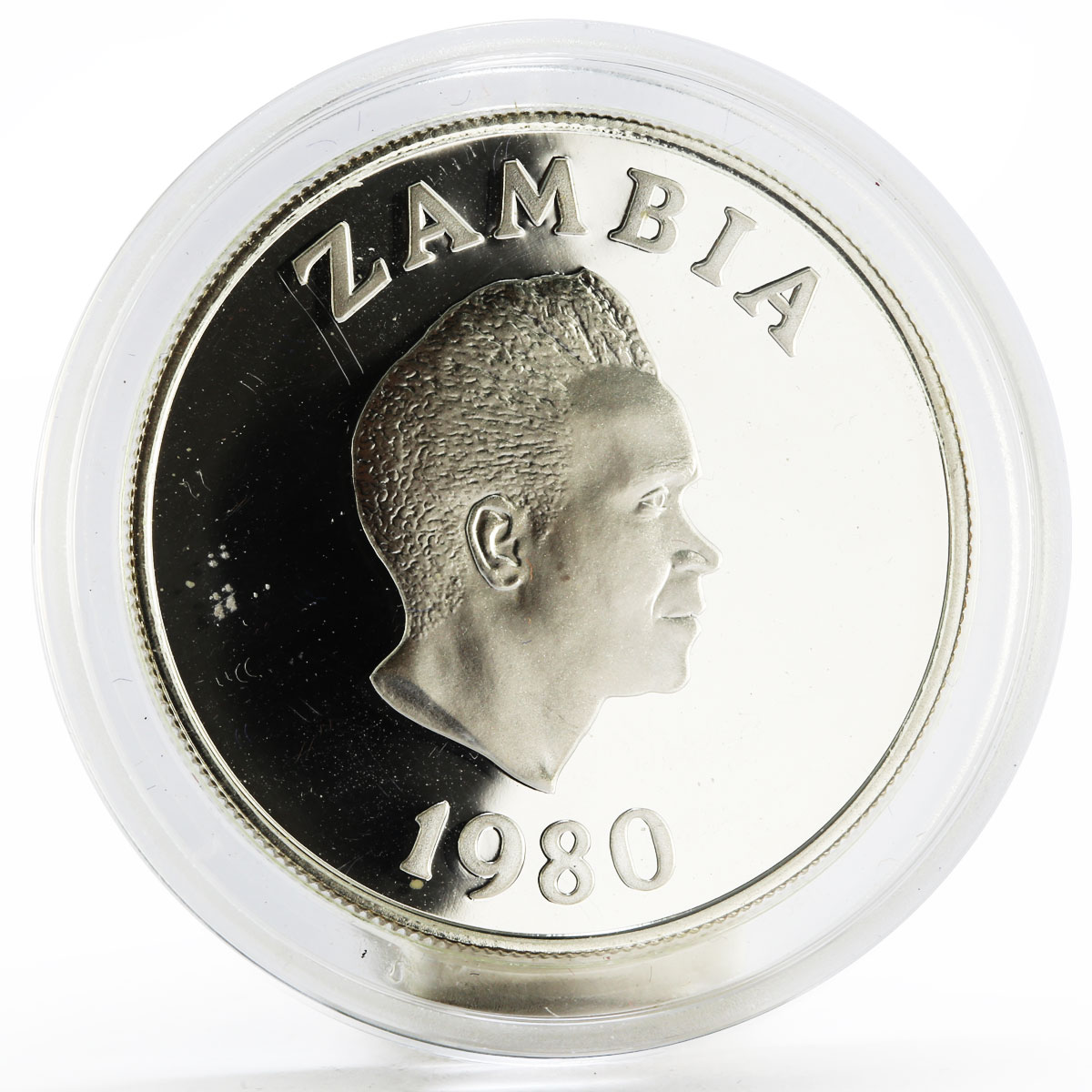 Zambia 10 kwacha International Year of the Child proof silver coin 1980