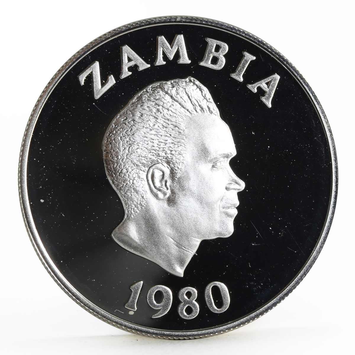 Zambia 10 kwacha International Year of the Child proof silver coin 1980