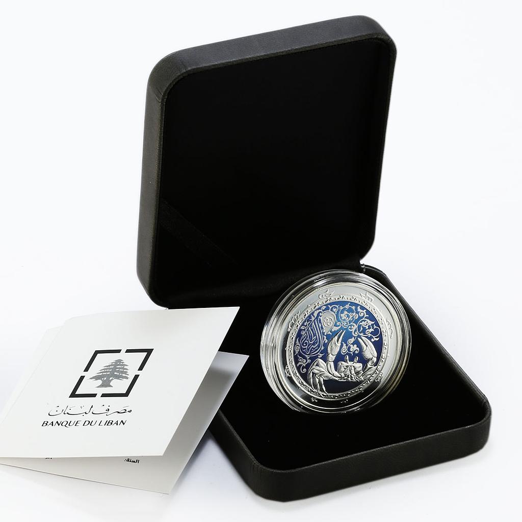 Lebanon 5 livres Zodiac Signs Cancer colored proof silver coin 2013