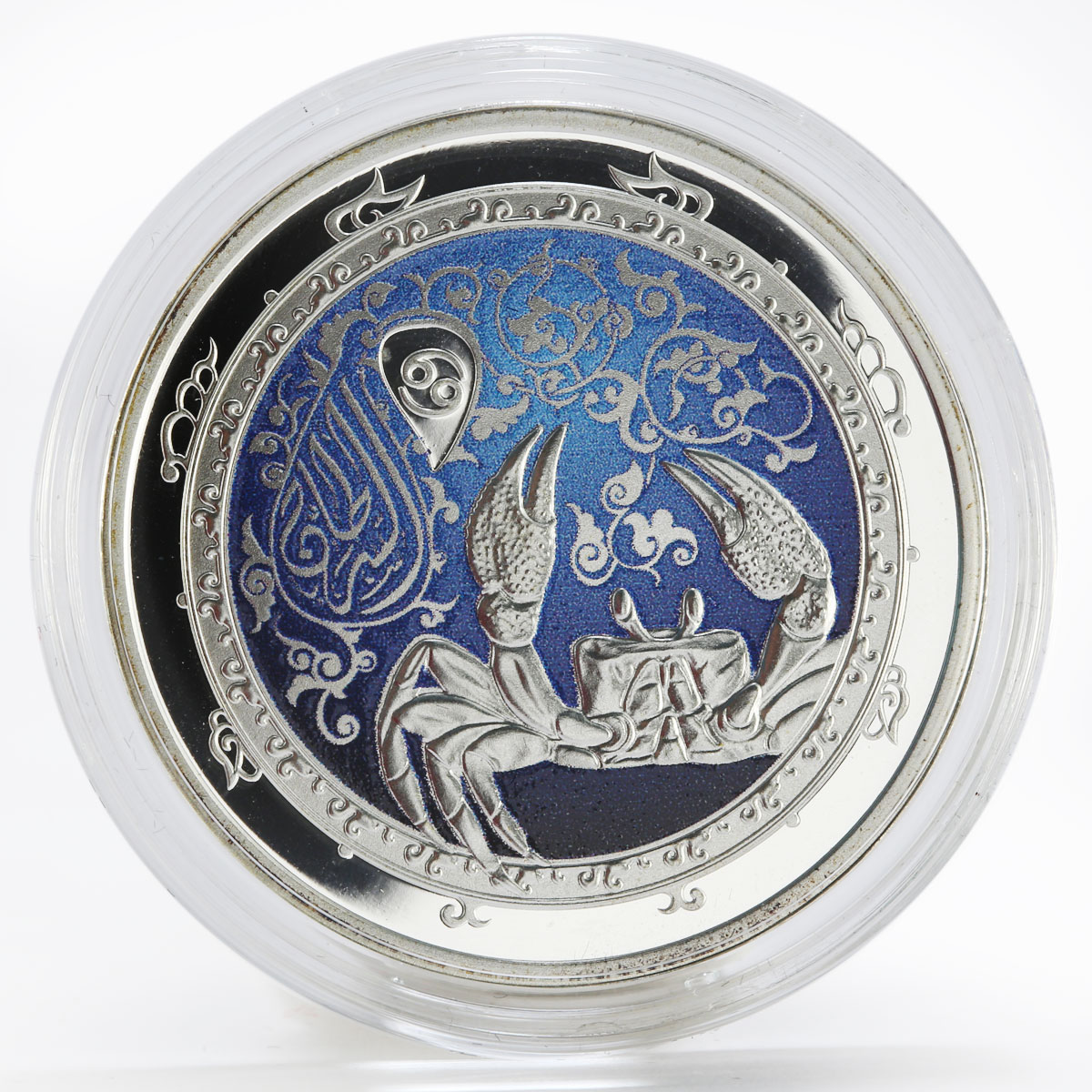 Lebanon 5 livres Zodiac Signs Cancer colored proof silver coin 2013