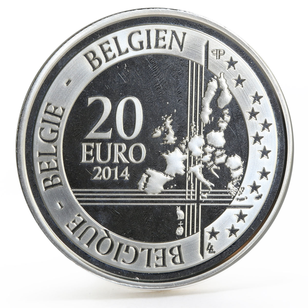 Belgium 20 euro 25th Anniversary of the Fall of the Berlin Wall silver coin 2014