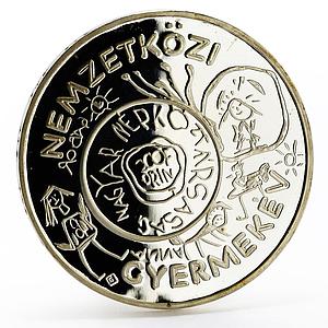 Hungary 200 forint International Year of the Child proof silver coin 1979