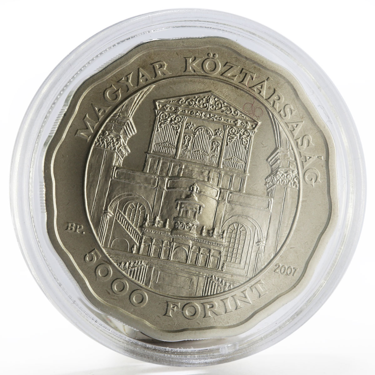 Hungary 5000 forint Architecture series Great Church of Debrece silver coin 2007