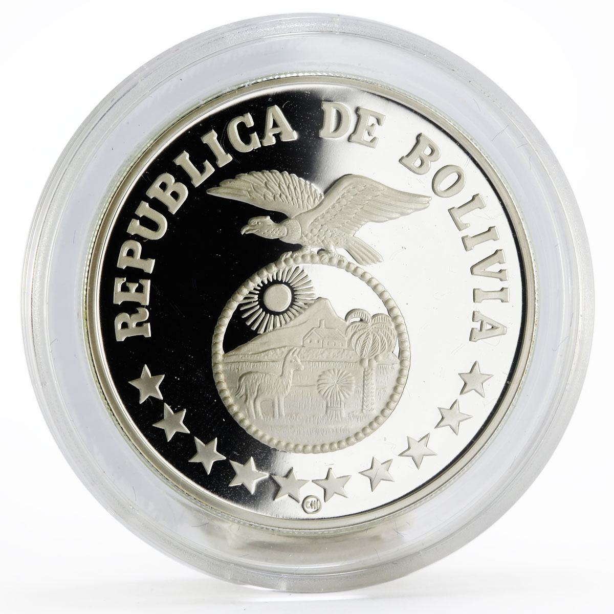 Bolivia 200 pesos International Year of the Child proof silver coin 1979