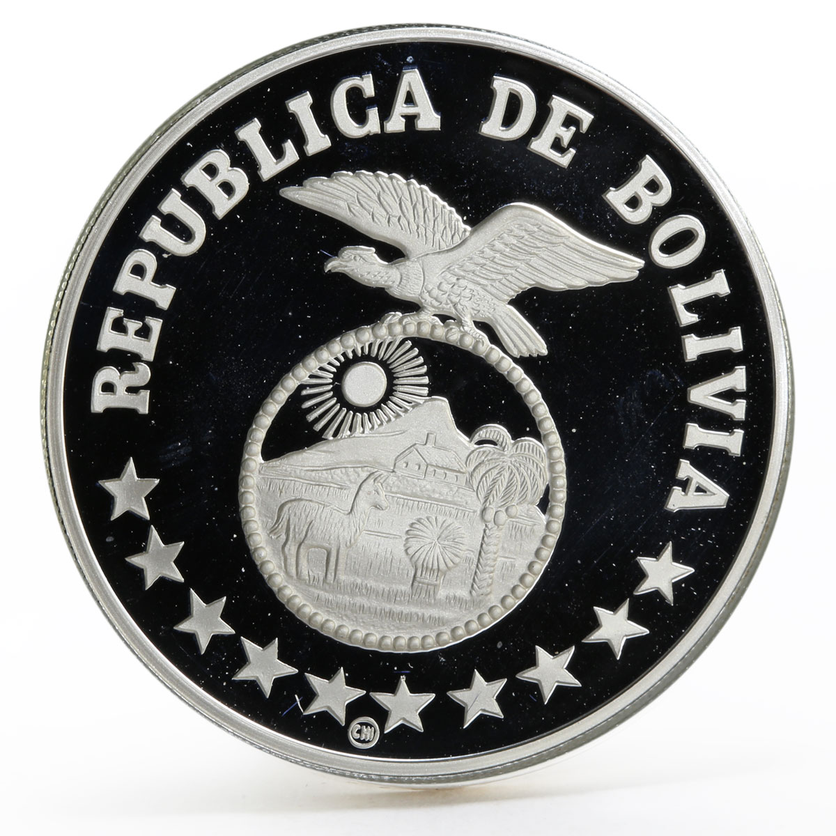 Bolivia 200 pesos International Year of the Child proof silver coin 1979