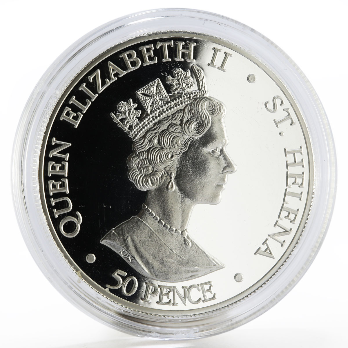 St Helena 50 pence Centennial of Death of Queen Victoria proof silver coin 2001