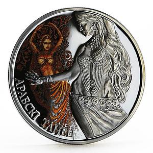 Belarus 20 rubles Magic of Dance The Arabic Dance Dancing Woman silver coin 2011