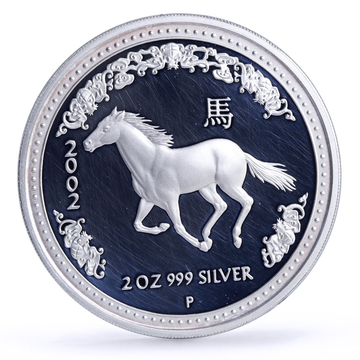 Australia 2 dollars Lunar Calendar I Year of the Horse proof silver coin 2002