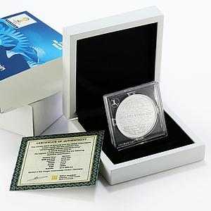 Armenia 100 dram Football World Cup in Brazil series Team Map silver coin 2014