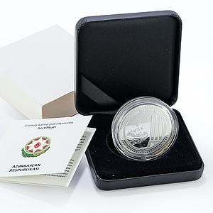 Azerbaijan 5 manat Karabakh War Victory Shusha District proof silver coin 2021