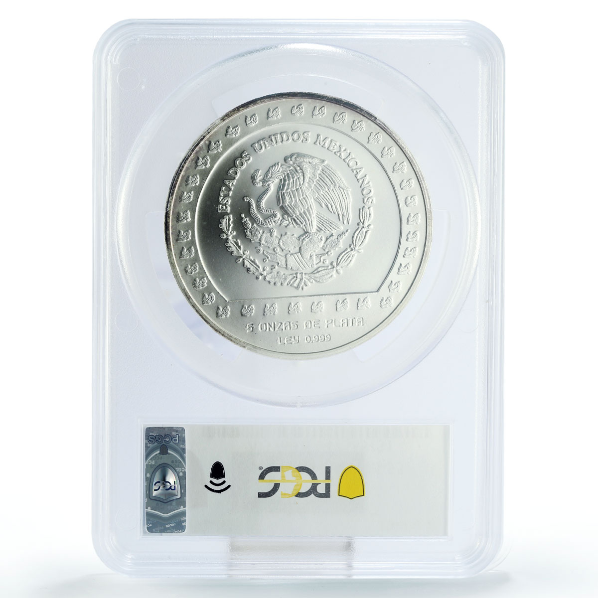 Mexico 10000 pesos Precolombina Piedra de Tizoc MS67 PCGS silver coin 1992