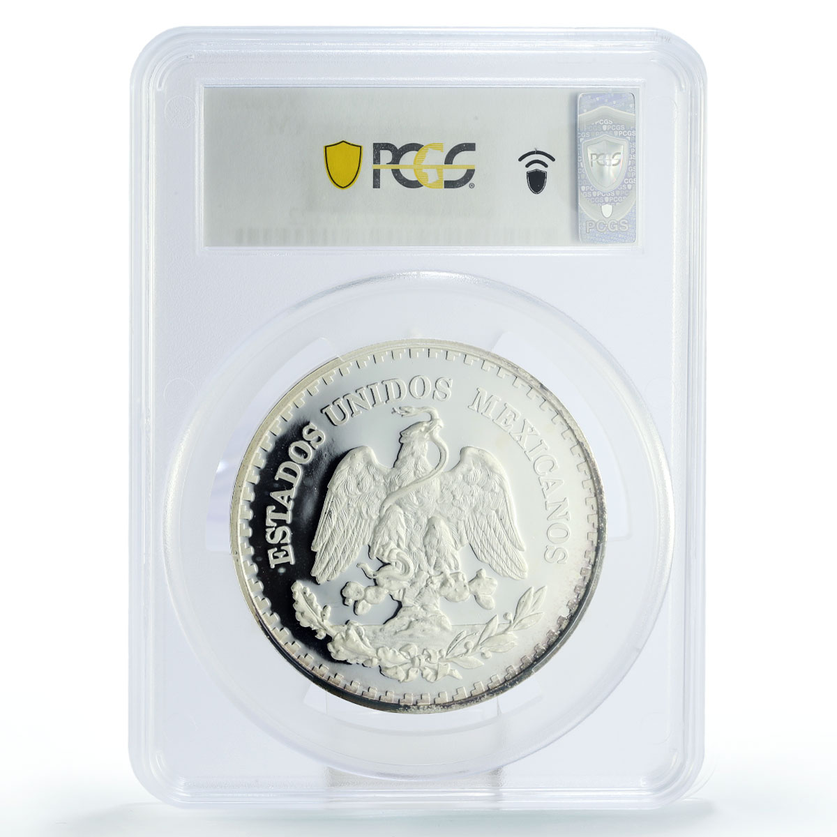 Mexico 5 onzas Ixtaccihuati Popocatepeti X#MB33.2 PR66 PCGS silver coin 1987