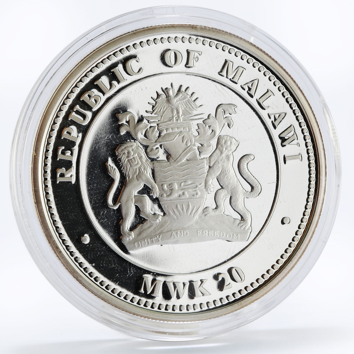 Malawi 20 kwacha Year of the Successful Tiger silver coin 2010