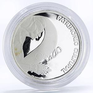 Portugal 2/5 euro European Culture series Fado Musician proof silver coin 2008