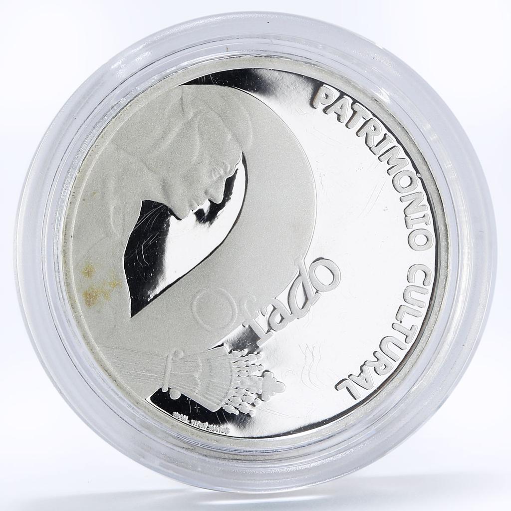 Portugal 2/5 euro European Culture series Fado Musician proof silver coin 2008