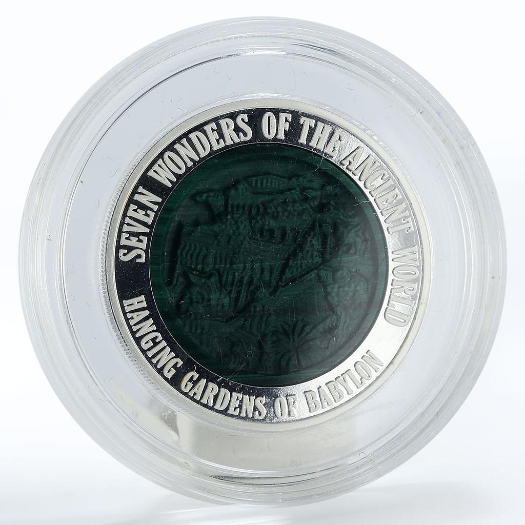 Rwanda 500 francs Seven Wonders Hanging Gardens of Babylon silver coin 2013