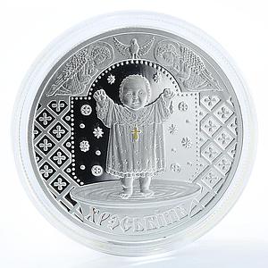 Belarus 20 Roubles Christening Slavs' Family Traditions silver coin 2009