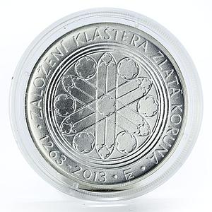 Czech Republic 200 korun 750 Anniversary Zlata Koruna Monastery silver coin 2013