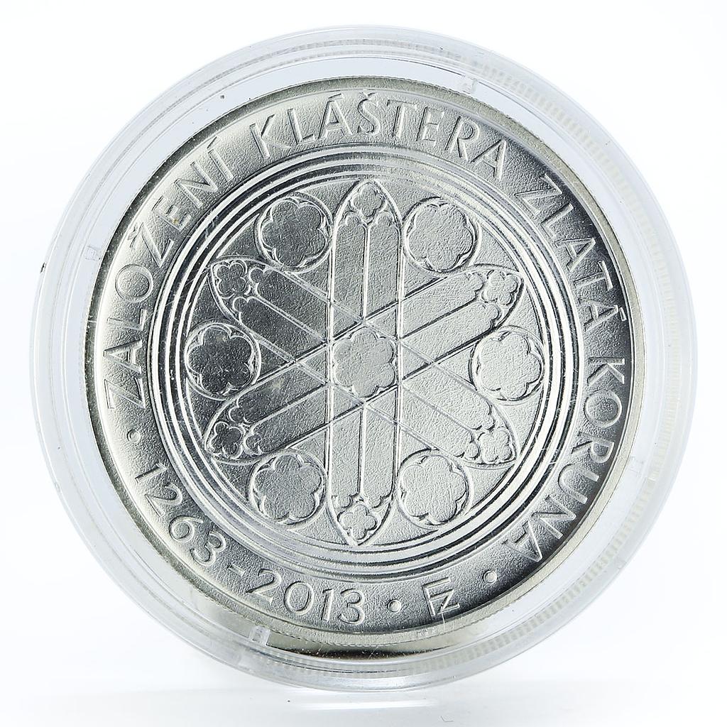 Czech Republic 200 korun 750 Anniversary Zlata Koruna Monastery silver coin 2013