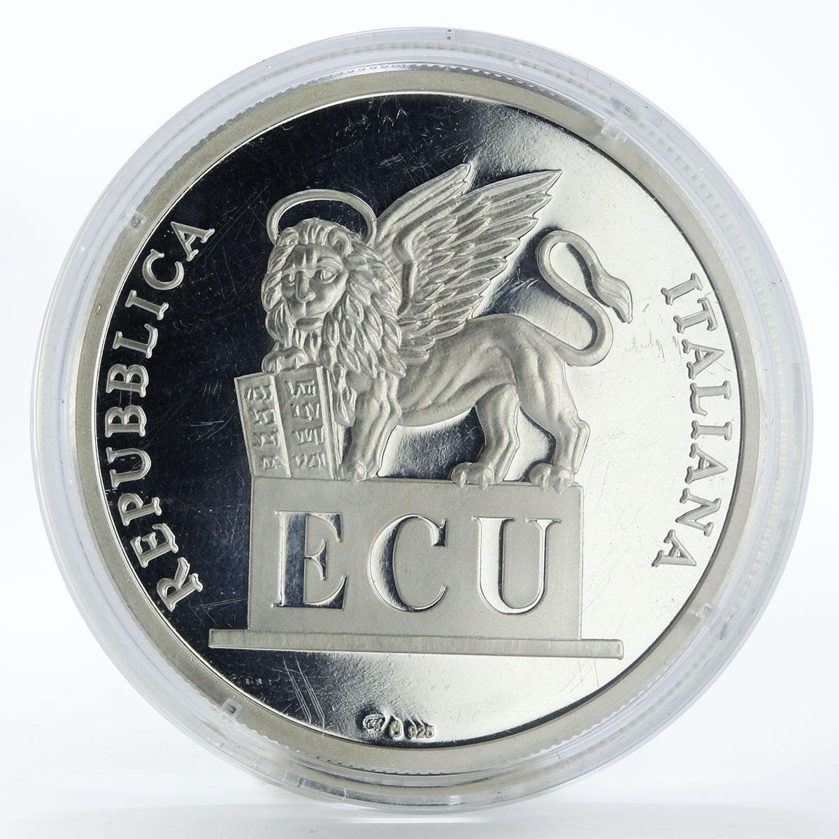 Italy 1 ecu Galileo Galilei astronomy proof silver coin 1993