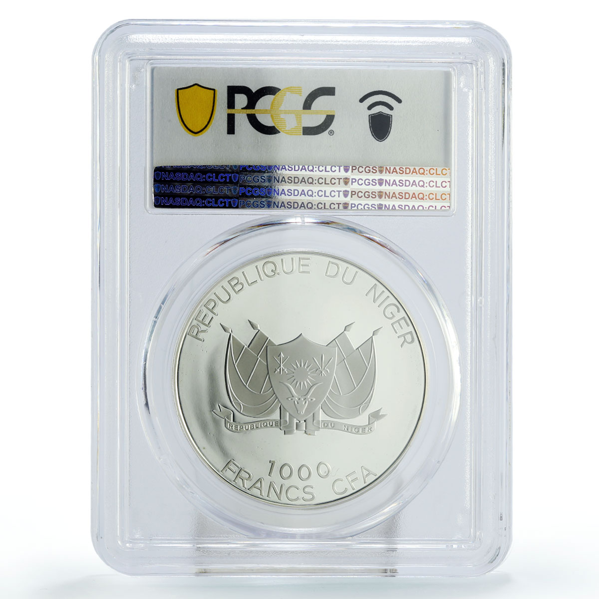 Niger 1000 francs Muslim Baby-Naming Round PR69 PCGS proof silver coin 2015