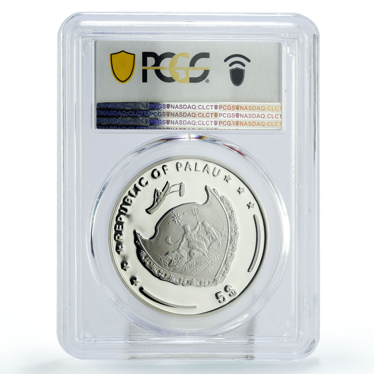 Palau 5 dollars World of Wonders Stonehenge Complex PR69 PCGS silver coin 2010