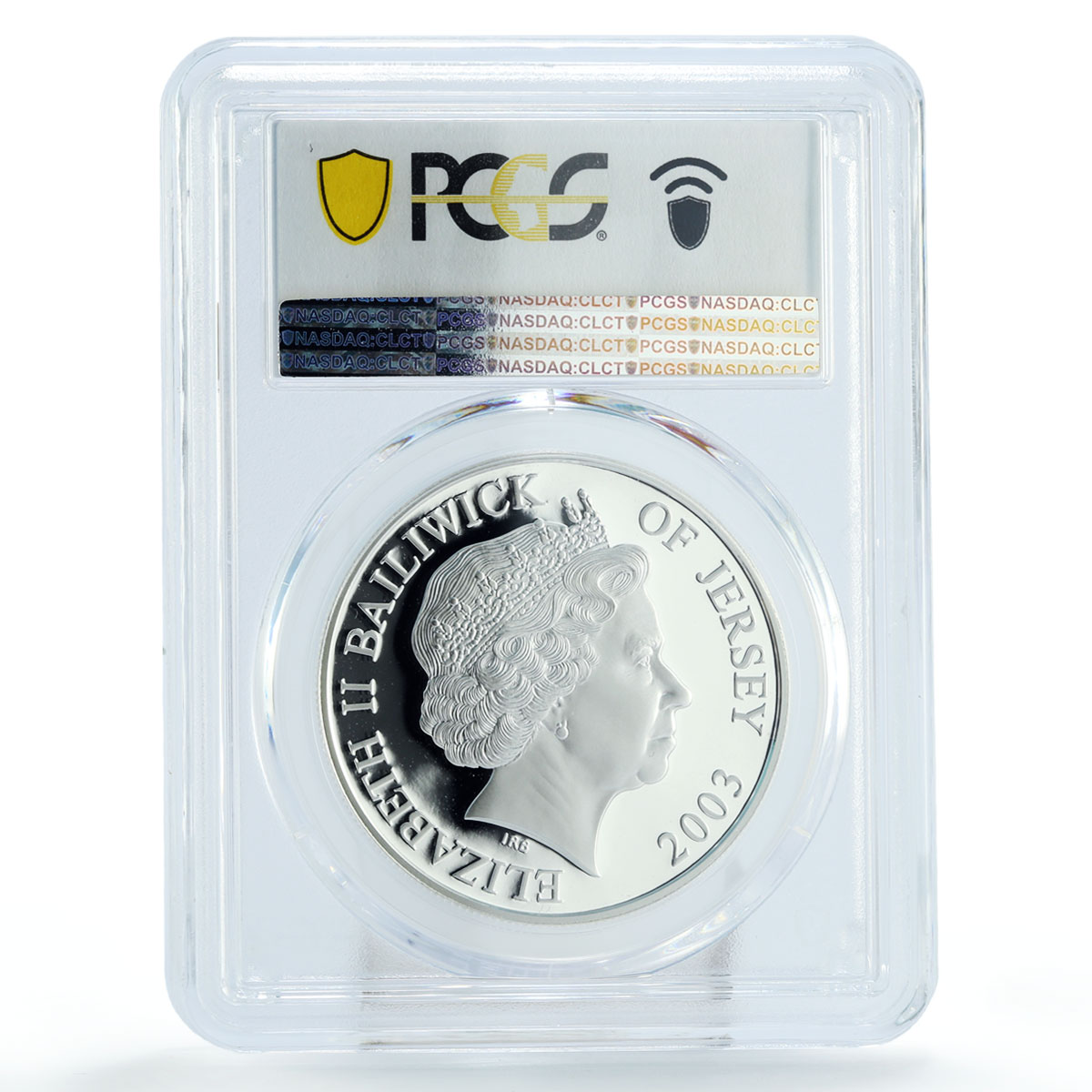 Bailiwick of Jersey 5 pounds Sir Francis Drake Ship PR70 PCGS silver coin 2003