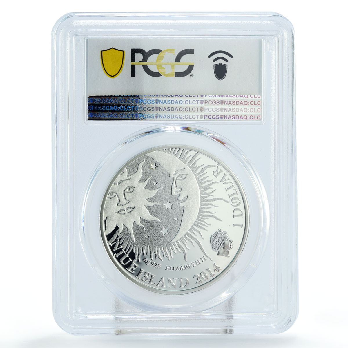 Niue 1 dollar Zodiac Signs series Aries PR70 PCGS colored silver coin 2014