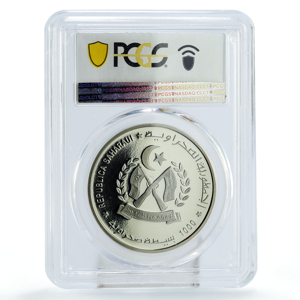 Saharawi 1000 pesetas Discovery of America Columbus PR70 PCGS CuNi coin 1997