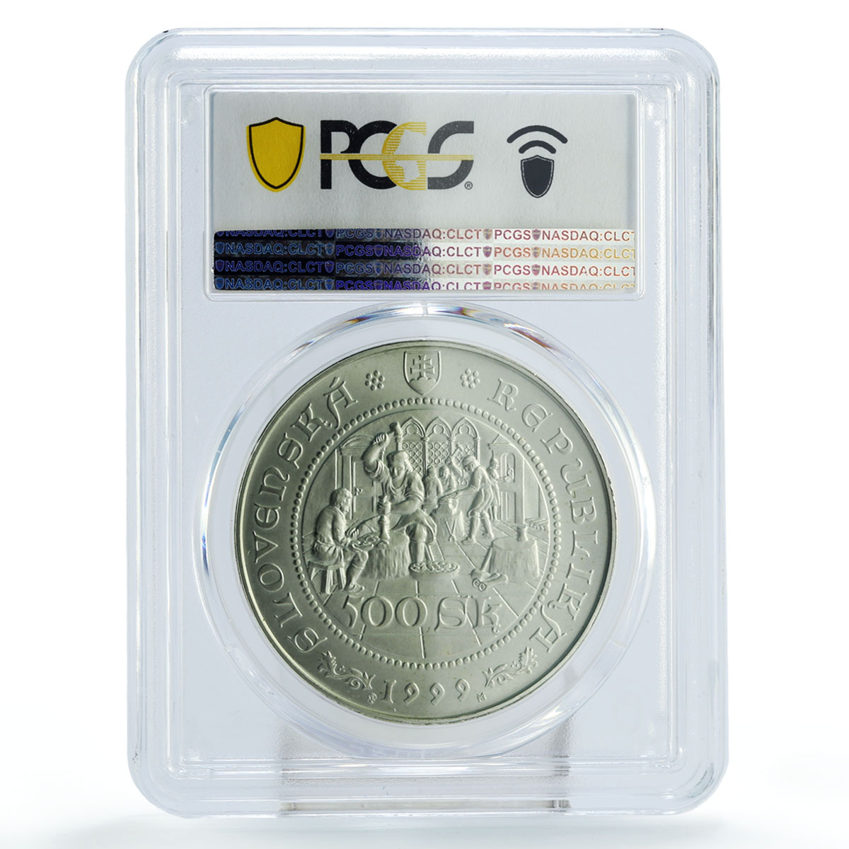 Slovakia 500 korun Kremnica First Thaller Craftsmans MS69 PCGS silver coin 1999