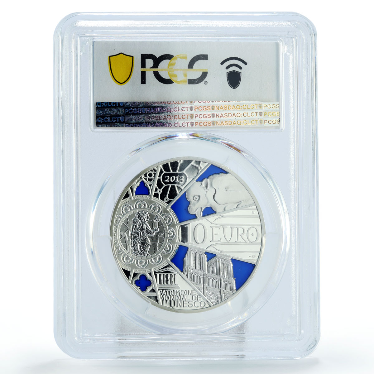 France 10 euro Notre Dame de Paris Cathedral Gargoyle PR70 PCGS silver coin 2013