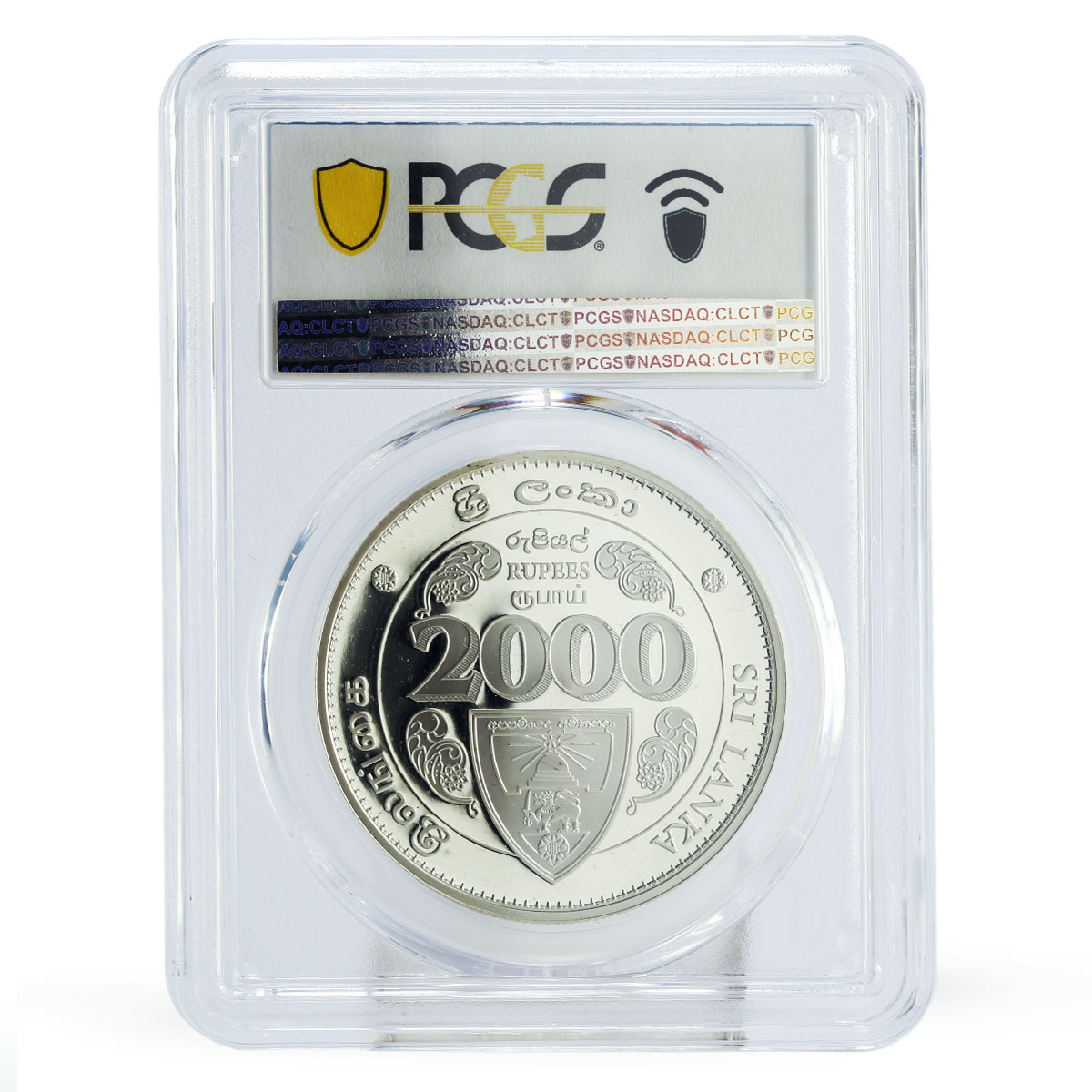 Sri Lanka 2000 rupees Anniversary of Ananda College PR67 PCGS silver coin 2011