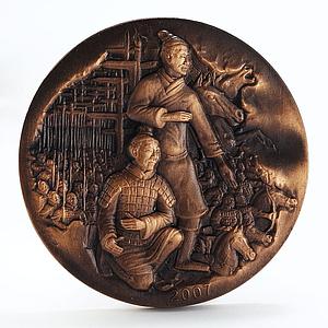 Congo 10 francs Terracotta Army Sculptures Horse copper coin 2007