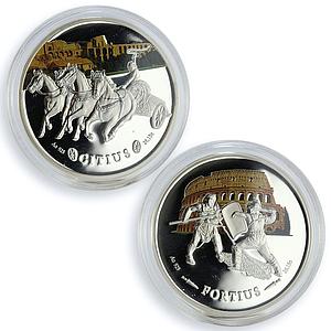 Niue set of 2 coins Colosseum Citius and Fortius  colored silver coin 2014