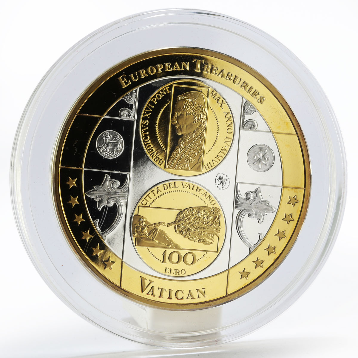 Cook Island 20 dollars Vatican City European Treasuries silver coin 2008