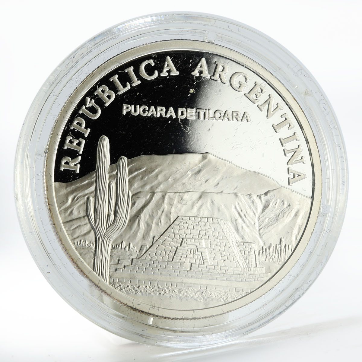 Argentina 1 peso Pucara de Tilcara proof silver coin 2010