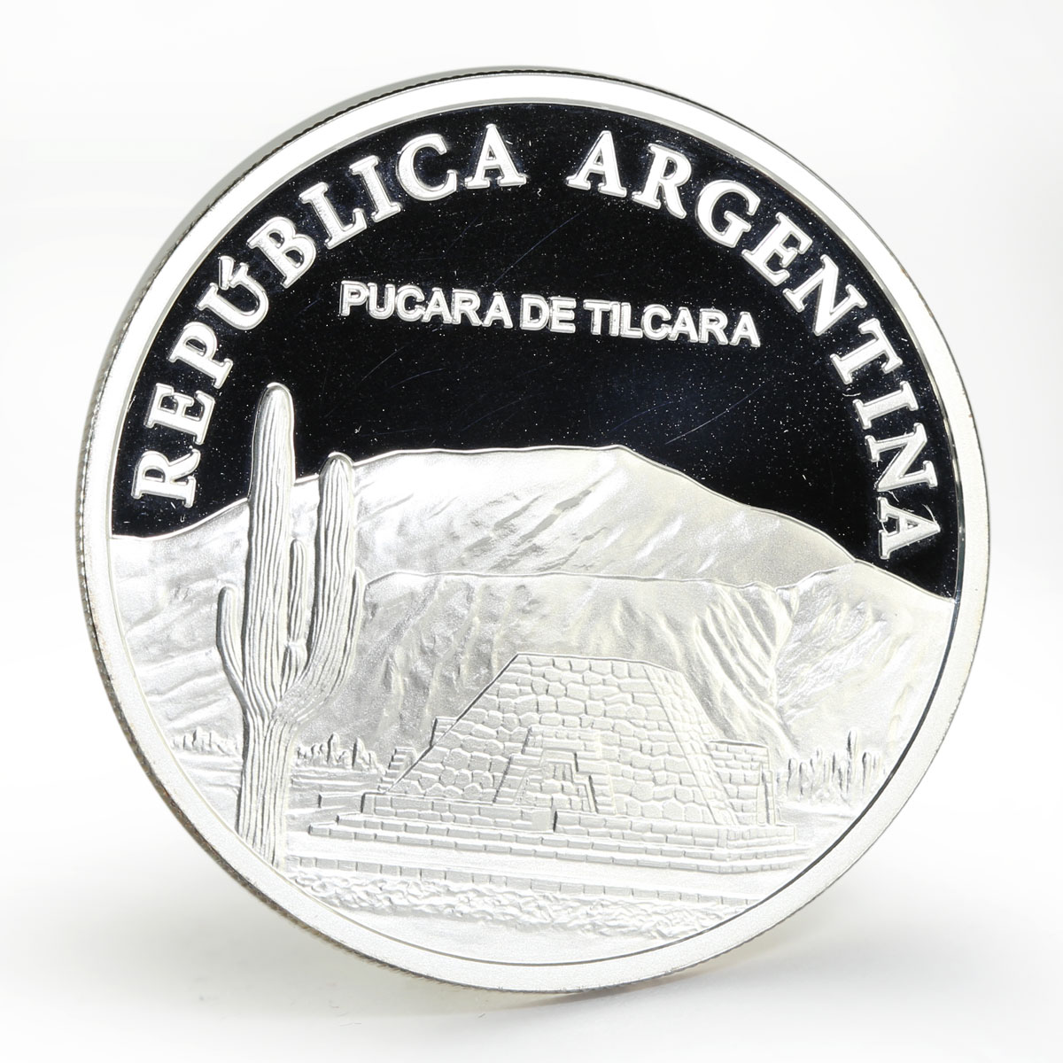 Argentina 1 peso Pucara de Tilcara proof silver coin 2010