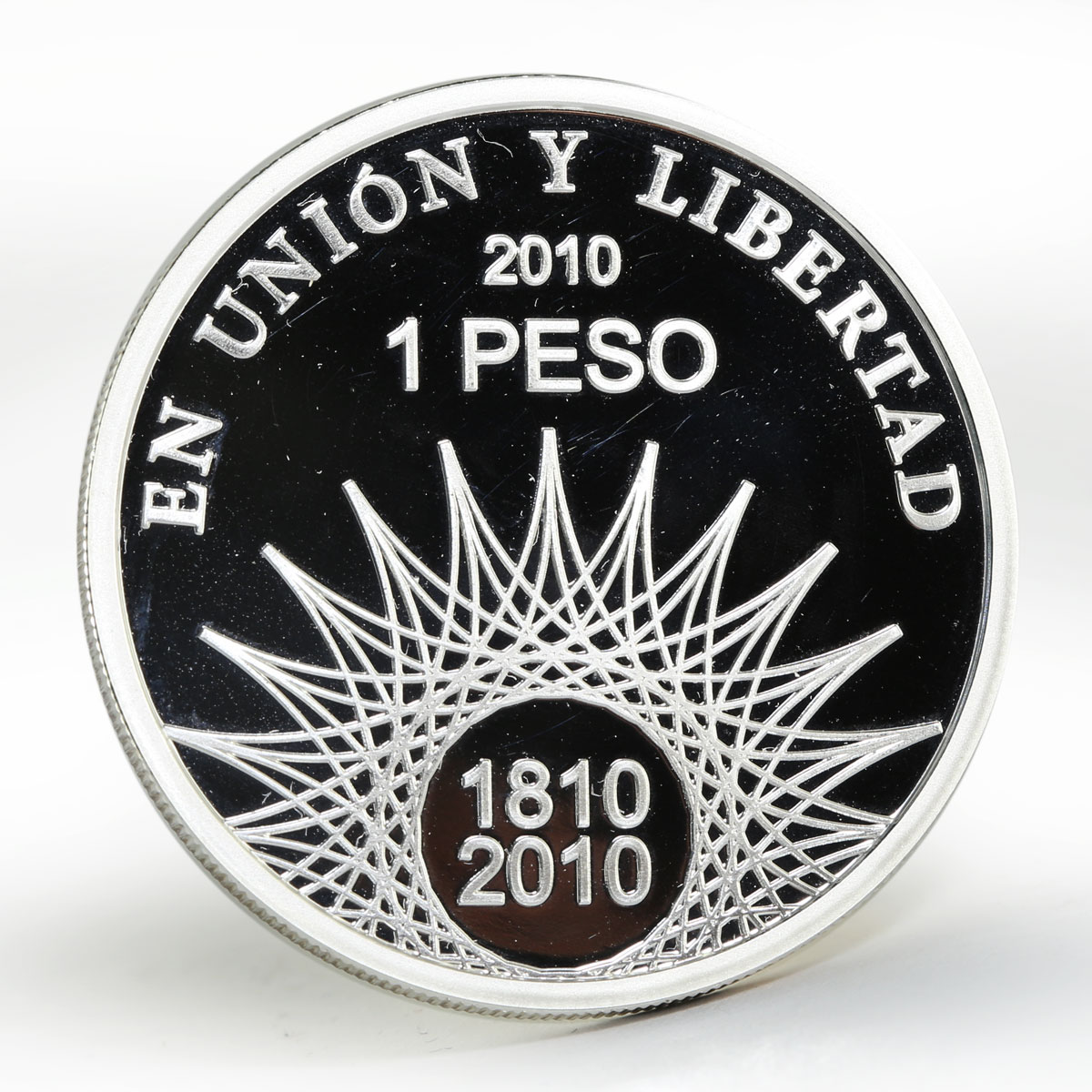 Argentina 1 peso Pucara de Tilcara proof silver coin 2010