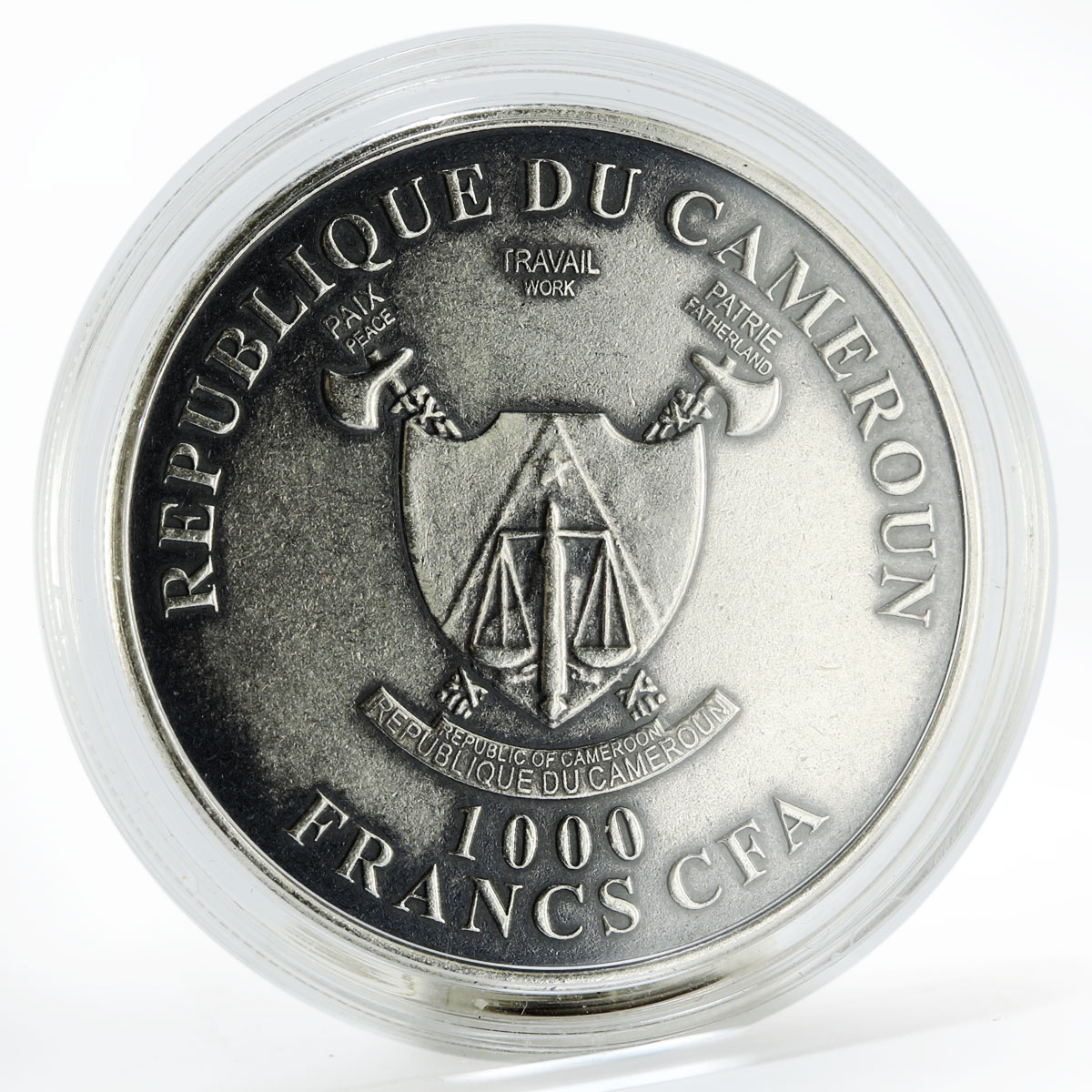 Cameroon 1000 francs Year of the Goat silver coin 2015