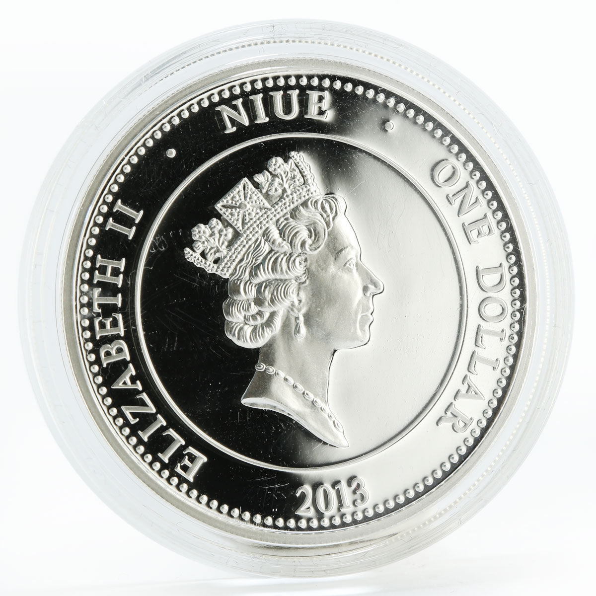 Niue 1 dollar Murmansk Region proof silver coin 2013