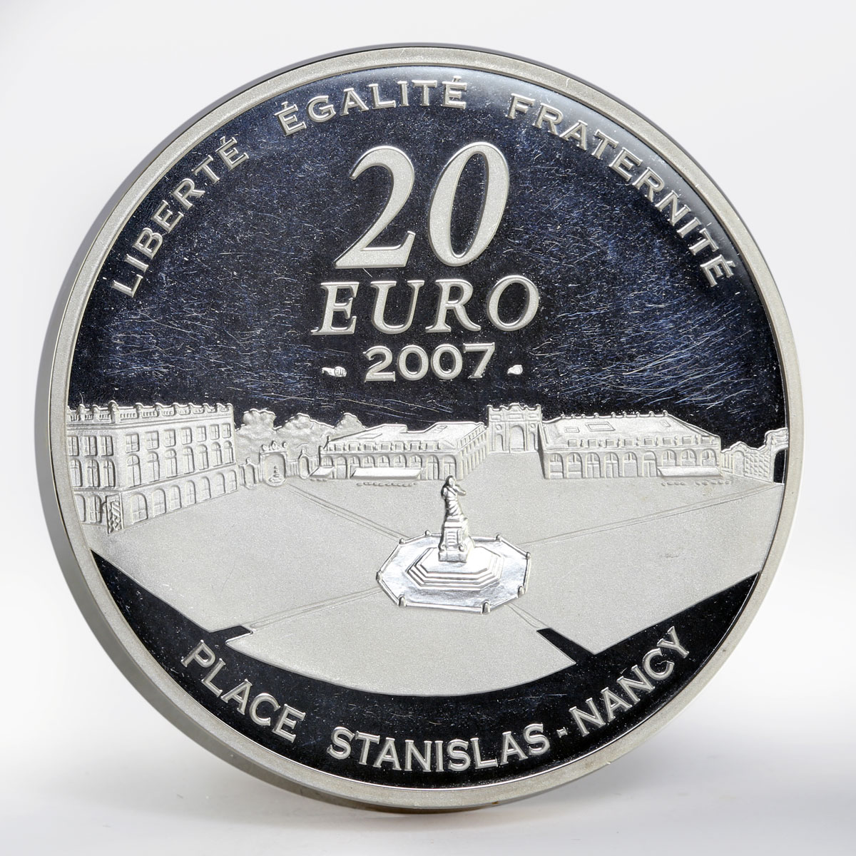 France 20 euro Stanislav Leshchinsky Monument proof silver coin 2007