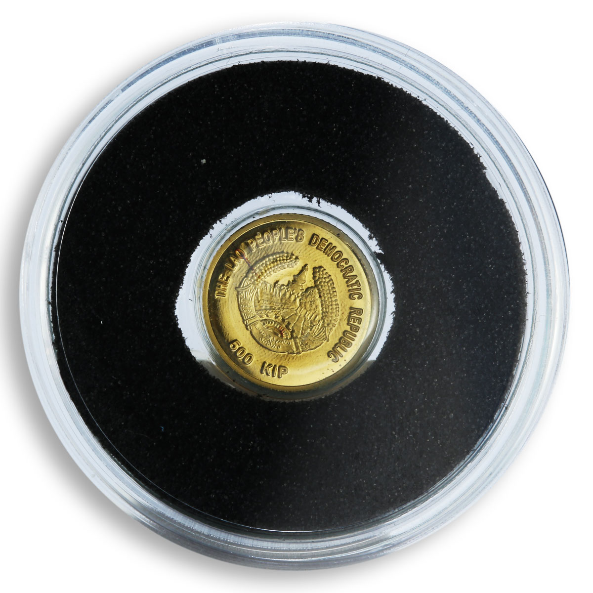 Laos 500 kip 50 Years Gold Panda proof gold coin 2012